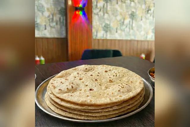 Stack of fresh tawa rotis